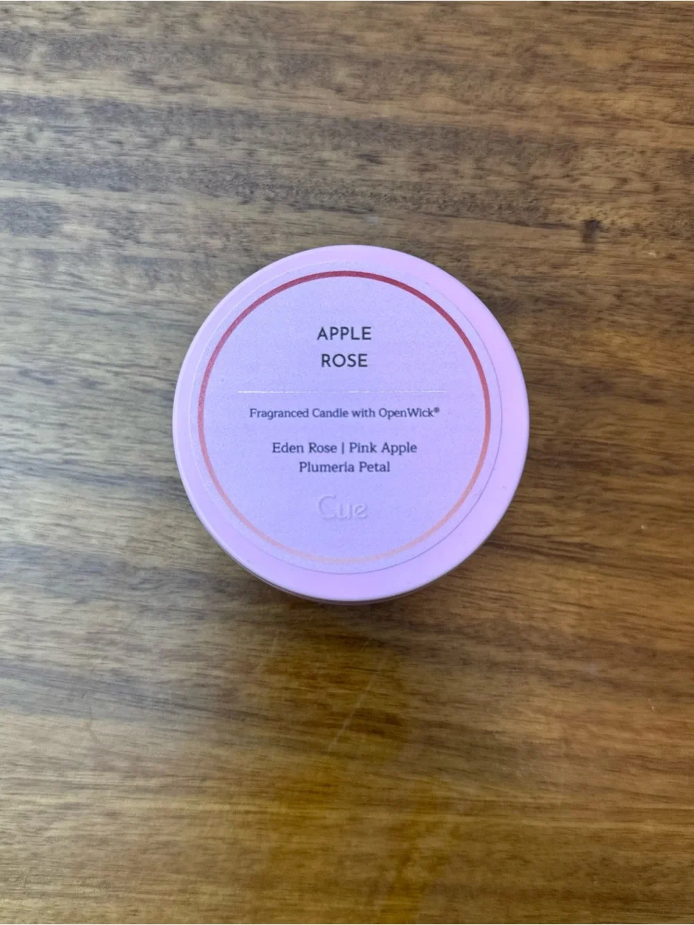 Cue Pink Apple Rose Scented Candle